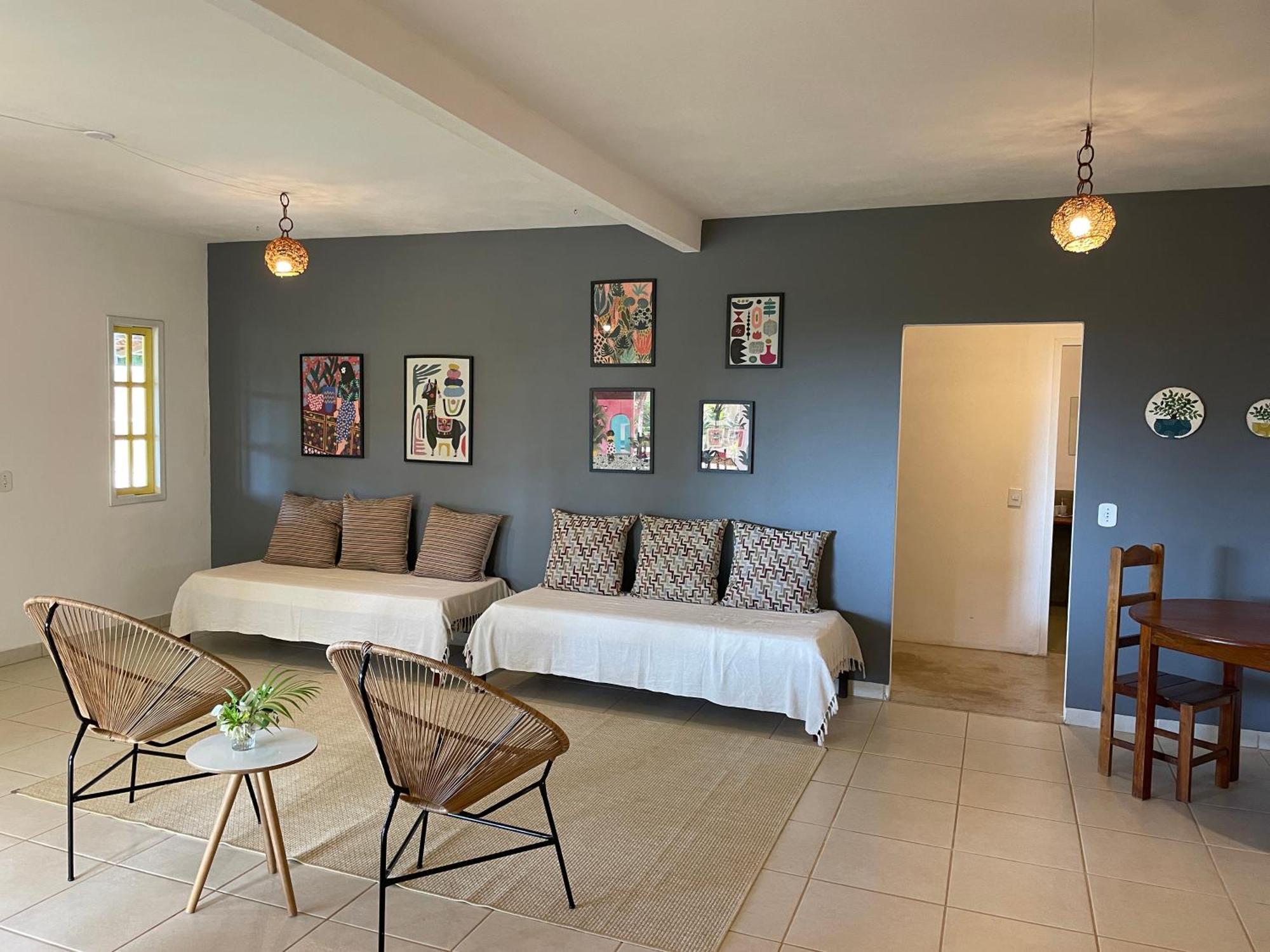 Canto Do Mar - Apartamentos E Casa Com Vista Pro Mar - 쿠무루샤치바 외부 사진